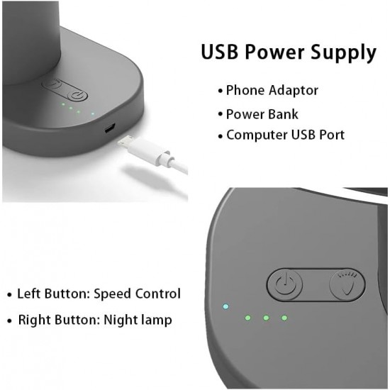 VANTİLATÖR MASA ÜSTÜ USB ŞARJLI 3 KADEMELİ, 6974072932166, [site_name]