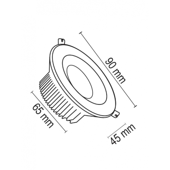 DOWNLIGHT LED SPOT 5 W KROM KASA 3200K FORLİFE