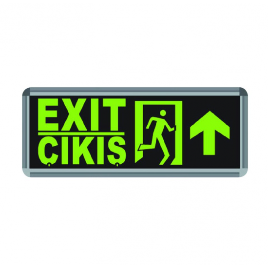 ACİL YÖNLD. ARMT. EXIT ÇIKIŞ YUKARI OK LED FL-9004