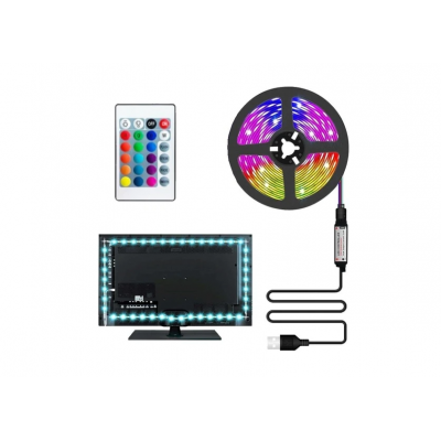 ŞERİT LED RGB TV USB 3 RENK 60 LED/M İÇ MEK 3MT