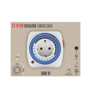 ZAMAN SAATİ PRİZLİ MEKANİK CATA