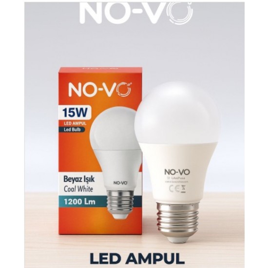 15 w LED AMPÜL  E27 6500K NOVO, 8682718731203, [site_name]