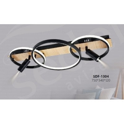 LEDLİ AVİZE TAVANA MONTE 2 RAY SPOTLU