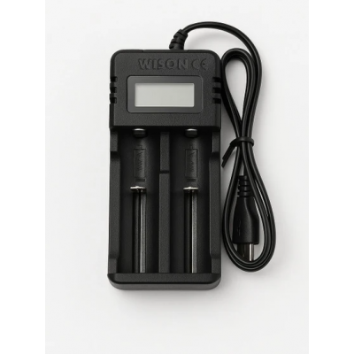 PİL ŞARJ CİHAZI İKİLİ 18650 GÖSTERGELİ WISON