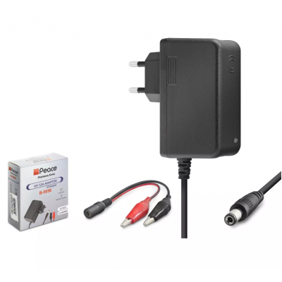 AKÜ ŞARJ ADAPTÖRÜ 12V 1,2 A PEACE