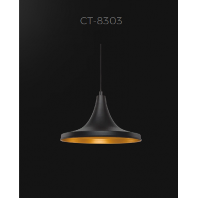 TEKLİ AVİZE DEKORATİF SARKIT SİYAH+BEYAZ+32CM