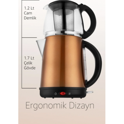 ÇAY MAKİNESİ KETTLE 2100 W AWOX DEMGLASS