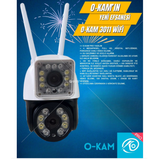 IP KAMERA WİFİ 2 LENS 2MP+2MP 4MM LENS