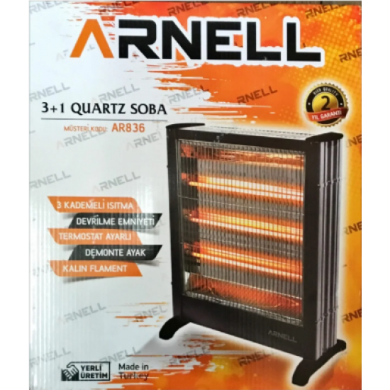 ELEKTRİKLİ SOBA ŞÖMİNE ARNEL MİNİ SOBA 3+1 2700W