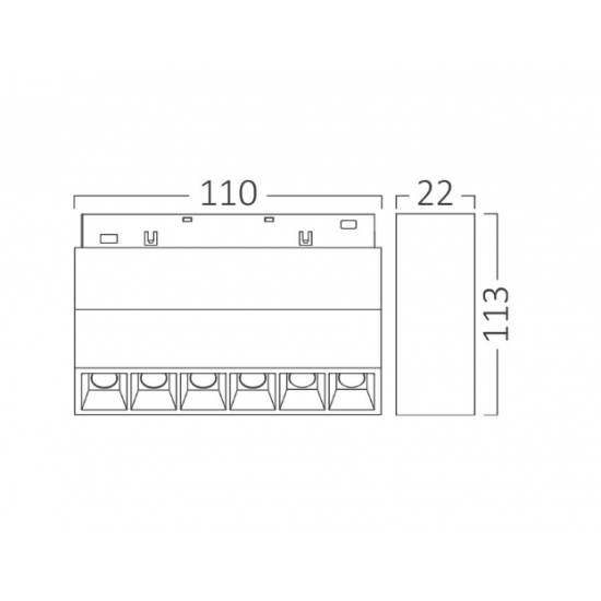 MAGNET RAY ARMATÜR MERCEKLİ 6 W 3000K HAREKETL 48V, 5949097723100, [site_name]