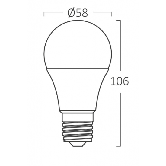 9 w LED AMPÜL  E27 3000K BRAYTRON, 5949097707117, [site_name]