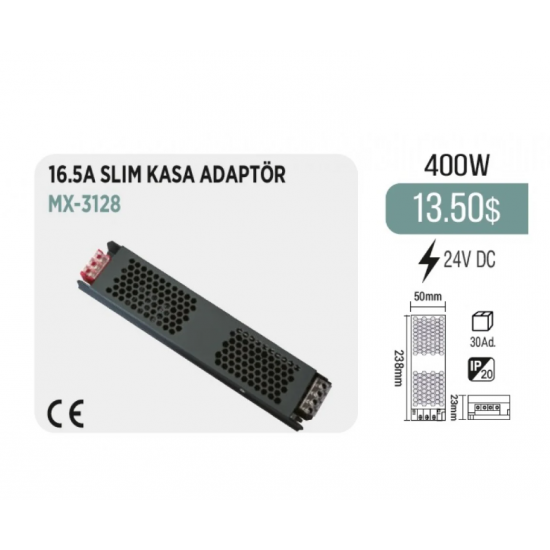 24/16500 mA 400 W DC GÜÇ TARFOSU MAXLED SLİM