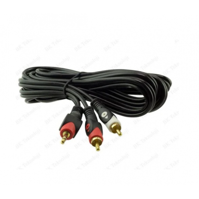 2 RCA ERKEK + 3.5 MM STEREO ERKEK 1.5 METRE