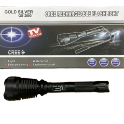 ŞARJLI EL FENERİ LEDLİ 10 W 3 RENK CAM TÜFEK FENER