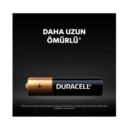 İNCE KALEM PİL ALKALİN DURACELL AAA ADET ORİJİNİAL, 5000394148802, [site_name]