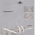 TEKLİ LEDLİ KROM AVİZE SEDEF 23535 CH