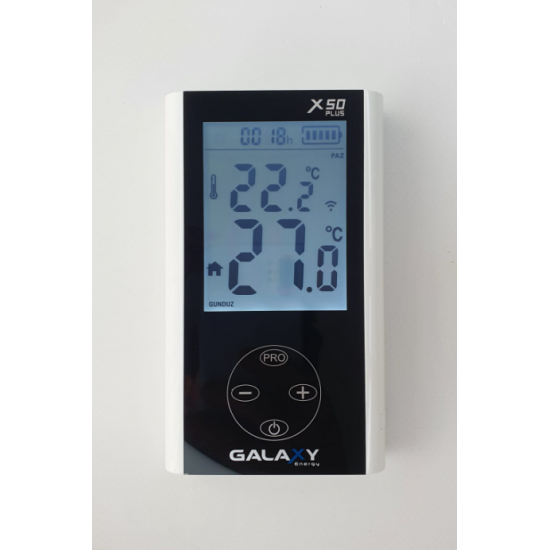 KOMBİ ODA TERMOSTATI MOBİL PROGRAMLI X50, 4177410001731, [site_name]