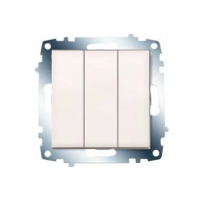 KARRE KREM ÜÇLÜ ANAHTAR(MODÜL TUŞ)