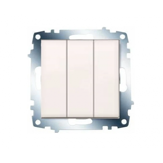 KARRE KREM ÜÇLÜ ANAHTAR(MODÜL TUŞ)