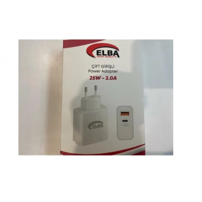 ŞARJ ADAPTÖRÜ 25 W 3 A TYPE-C + USB BAŞLIK