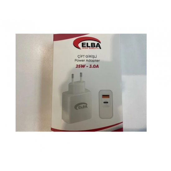 ŞARJ ADAPTÖRÜ 25 W 3 A TYPE-C + USB BAŞLIK, 8698521881950, [site_name]