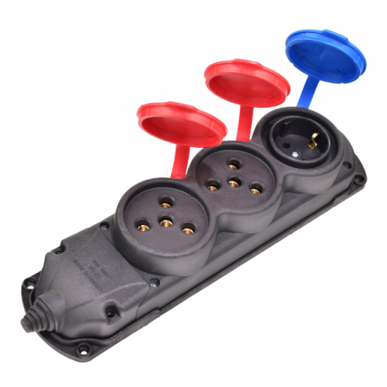 KAUÇUK PRİZ 2 TRİF.1 MONOF.KONZA TK212, 4000000037743, [site_name]