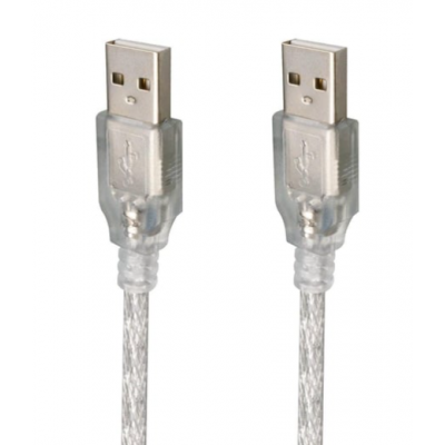 USB ERKEK-ERKEK  KABLO 1,5 MT ŞEFFAF