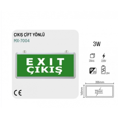 ACİL YÖNLD. ARMT. EXIT ÇIKŞ LED