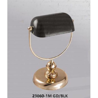 MASA LAMBASI SİYAH-GOLD SEDEF MM-23060-1M GD/BLK
