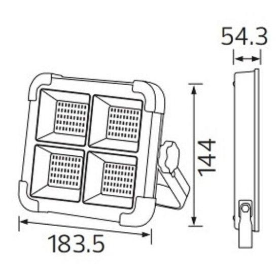 SOLAR LED PROJEKTÖR 200W TAŞINABİLİR TURBO