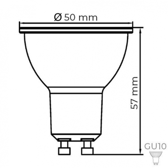 4,5 w SMD LEDLİ AMPÜL GU10 220V 4000K BRAYTRON