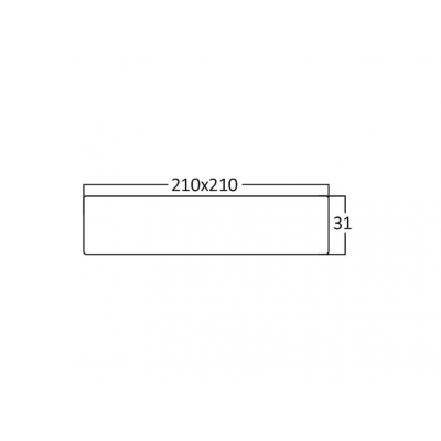 PANEL LED 18 w. KARE BRAYTRON 6500K S/ÜSTÜ
