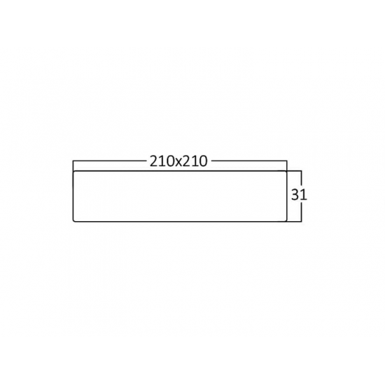 PANEL LED 18 w. KARE BRAYTRON 6500K S/ÜSTÜ, 4000000038177, [site_name]