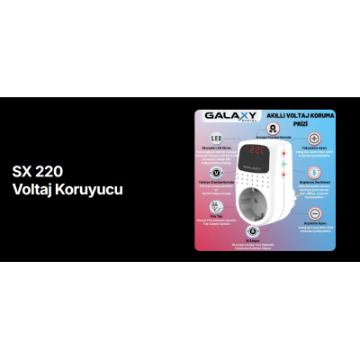 AKIM KORUMA PRİZ TİPİ VOLTAJ KORUYUCU SX220