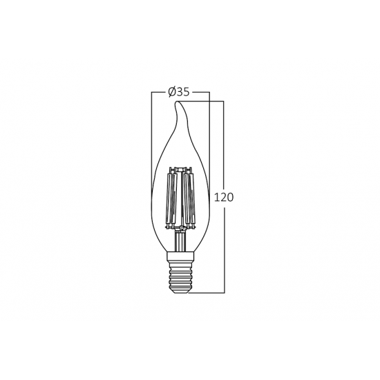 4 W LED AMPÜL E14 3000 K BRAYTRON