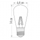 RUSTİK E27 4 W LED AMPÜL ARMUT 2700K CATA