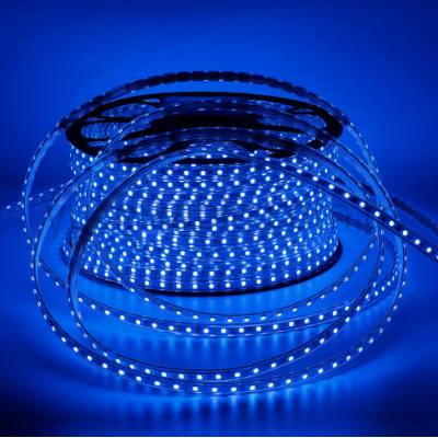 ŞERİT LED 3 ÇİPLİ 220 V 60 LED/Mt  DIŞ MEKAN MAVİ