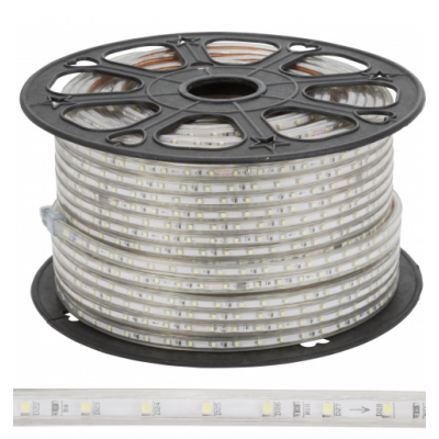 ŞERİT LED 3 ÇİPLİ 220 V 60 LED/Mt  DIŞ MEKAN MAVİ