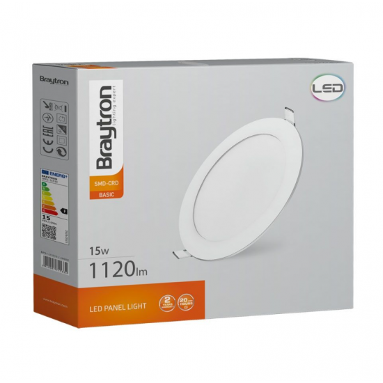 PANEL LED 15 w. YUVARLAK BRAYTRON 6500K  S/ALTI, 5949097701870, [site_name]