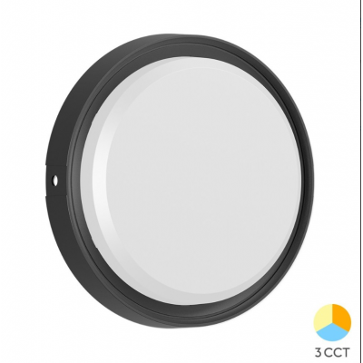 TAVAN ARMATÜRÜ LEDLİ 12 W 3 RENK IP65 SİYAH KASA