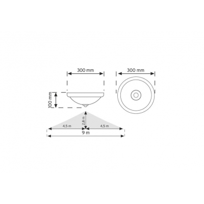 TAVAN GLOP ARMATÜR LEDLİ BEYAZ KASA 6500K 18 W