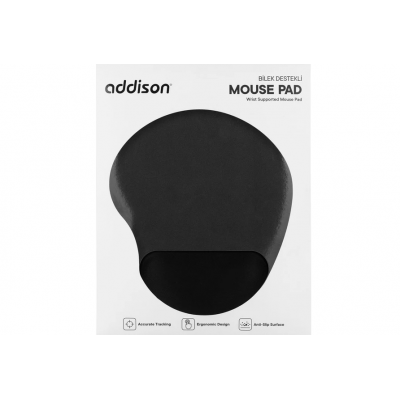 MOUSE PAD SİYAH BİLEK DESTEKLİ MOUSE PAD SİYAH BİLEK DESTEKLİ