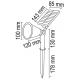 SOLAR BAHÇE ARMT 7W KAZIKLI AMBER IŞIK FL-3120A