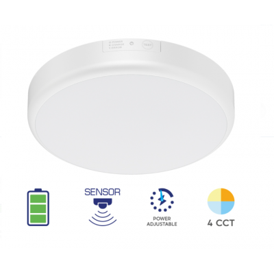PANEL LED 20 w. YUVARLAK SENSÖRLÜ 4CCT ŞARJLI