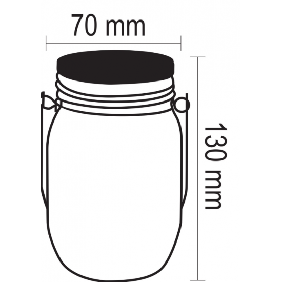 SOLAR PERİ LEDLİ DEKORATİF KAVANOZ 3 W 3200 K, 8683382411439, [site_name]