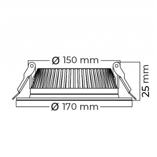 PANEL LED 18 w. YUVARLAK BRAYTRON 3000K S/ALTI PANEL LED 18 w. YUVARLAK BRAYTRON 3000K S/ALTI