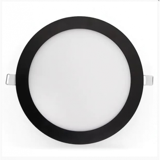 PANEL LED 15 w. YUVARLAK SİYAH KASA 6500K S/ALTI