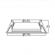 PANEL LED 15 w. YUVARLAK SİYAH KASA 6500K S/ALTI