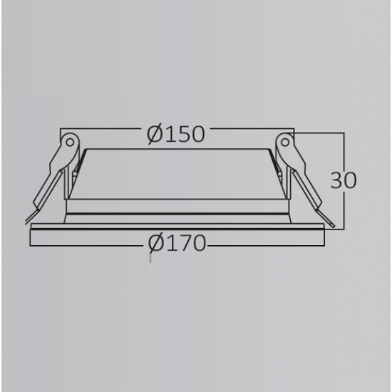 PANEL LED 15 w. YUVARLAK BRAYTRON 3000K S/ALTI PANEL LED 15 w. YUVARLAK BRAYTRON 3000K S/ALTI