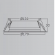 PANEL LED 15 w. YUVARLAK BRAYTRON 3000K S/ALTI PANEL LED 15 w. YUVARLAK BRAYTRON 3000K S/ALTI